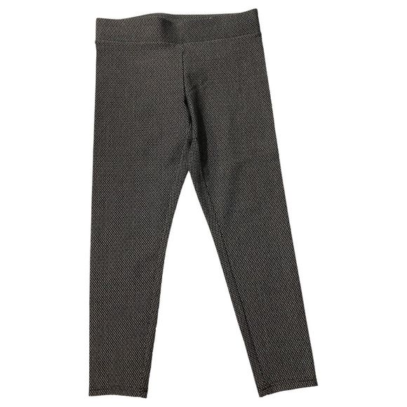 LOFT Pants - Loft Women's Large Legging Pants Black/Gray Pull On Stretch Zip Ankle NWOT